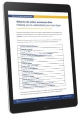 Probate checklist white background